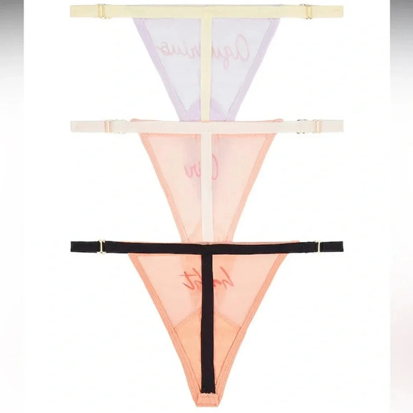 Revolve Free People We Are Hah‎ Zodiac Thongs Panties Pre Packs Cancer Set of 3 - Picture 6 of 7